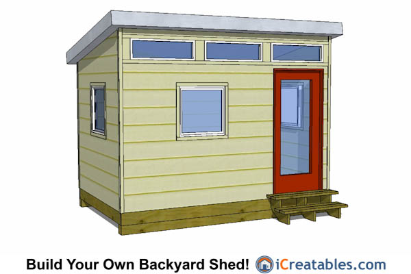 8x12 Shed Plans - Buy Easy to Build Modern Shed Designs