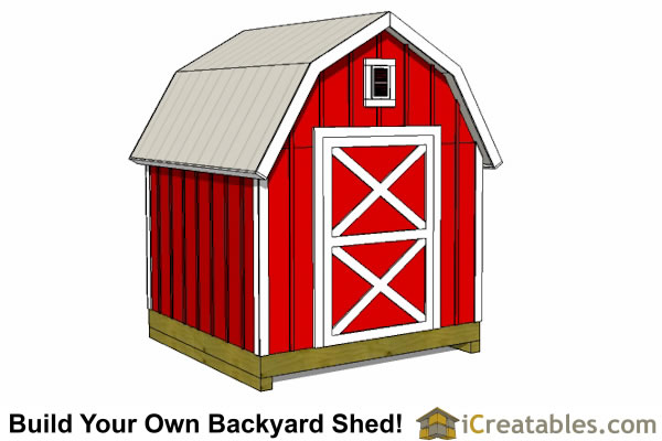 8x8 gambrel shed barn