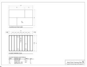 shed plans floor framing plans